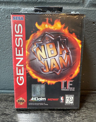 NBA Jam T.E. Tournament Edition Authentic Sega Genesis New Sealed