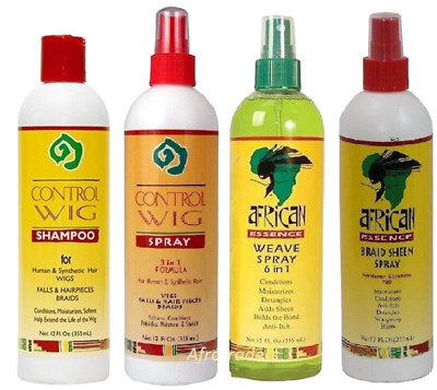 African Essence Perücke | Weave Shampoo | Spray | Spritz | Vollsortiment UK versandkostenfrei
