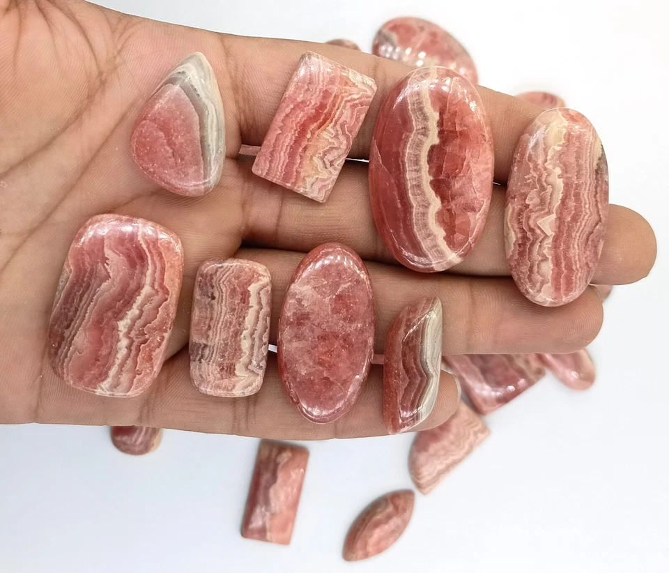 Natural Rhodochrosite Cabochon Loose Gemstone Foe Making Jewelry 71599 - Image 2 of 4