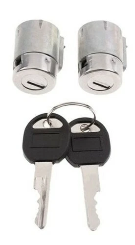 Juego de cilindros de cerradura de puerta con 2 llaves para camioneta Chevy GMC 1995-2000 SUBURBAN Foto 2 de 4