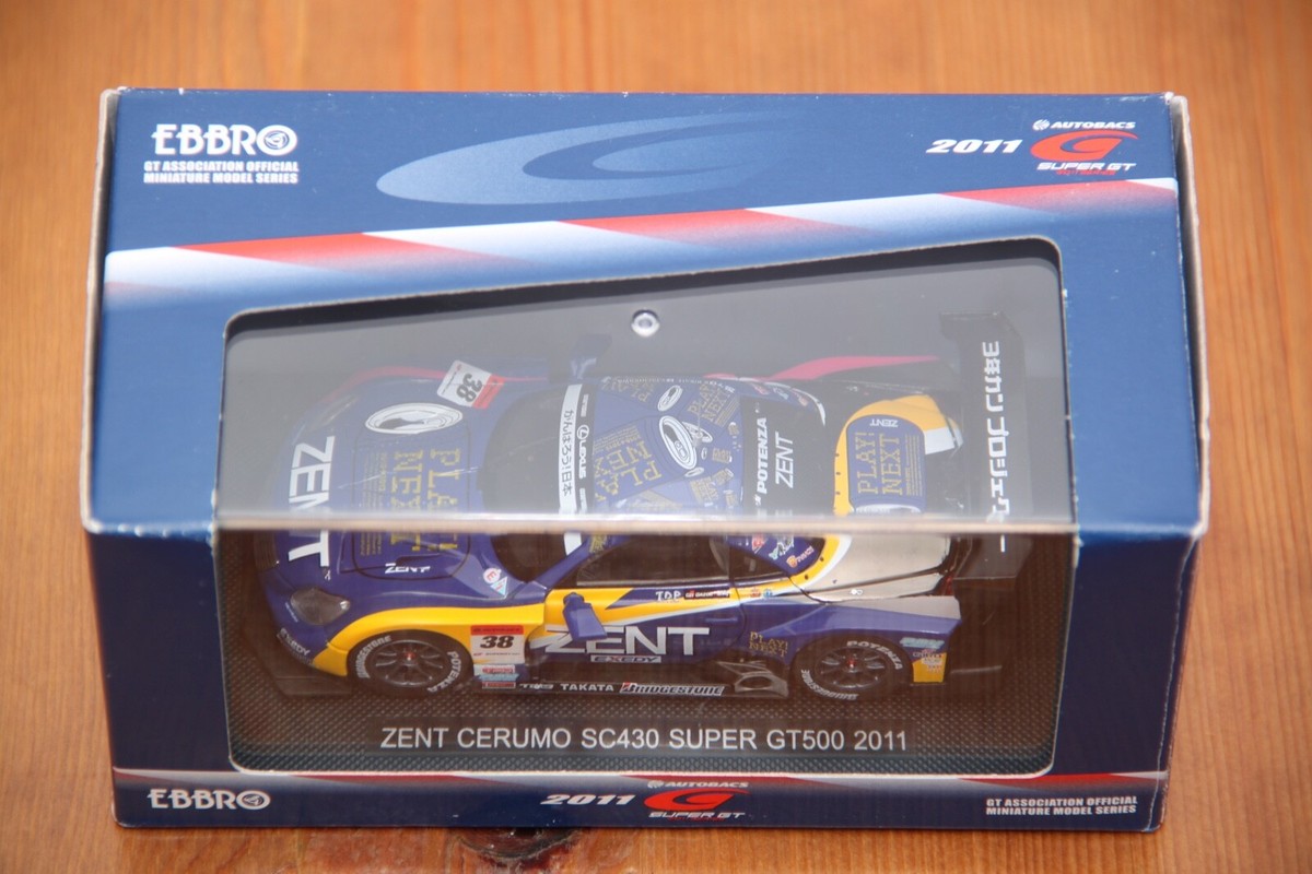 Ebbro 1/43 Super GT GT500 2011 #38 Zent Cerumo SC430 diecast model