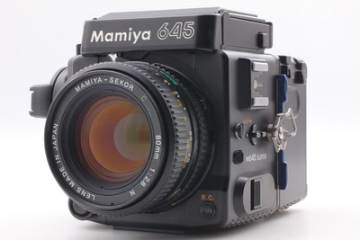 [ Exc+5 ]  Mamiya 645 Super Body Waist Level WLF Sekor C 80mm f2.8 N Lens JAPAN