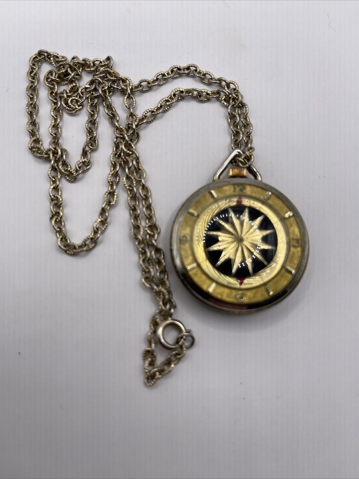 Holmar famous swiss made Wind Up Watch pendant necklace