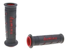 DOMINO Manopole NERO ROSSO XM2 120 125 mm per MOTO TRIUMPH VERVEMOTO VICTORY