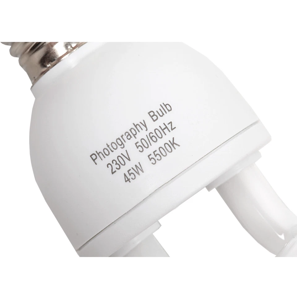 5 New Energy Saving Daylight 45W 5500K Balanced Bulb Studio Photo Video Tent UK - Image 4 of 4