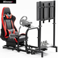 Minneer Rennspiel Sim Cockpit mit Sitz und TV...