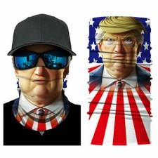 Motorcycle Bike Rider Balaclava Scarf Donald Trump Face Neck Gaiter Face Cover