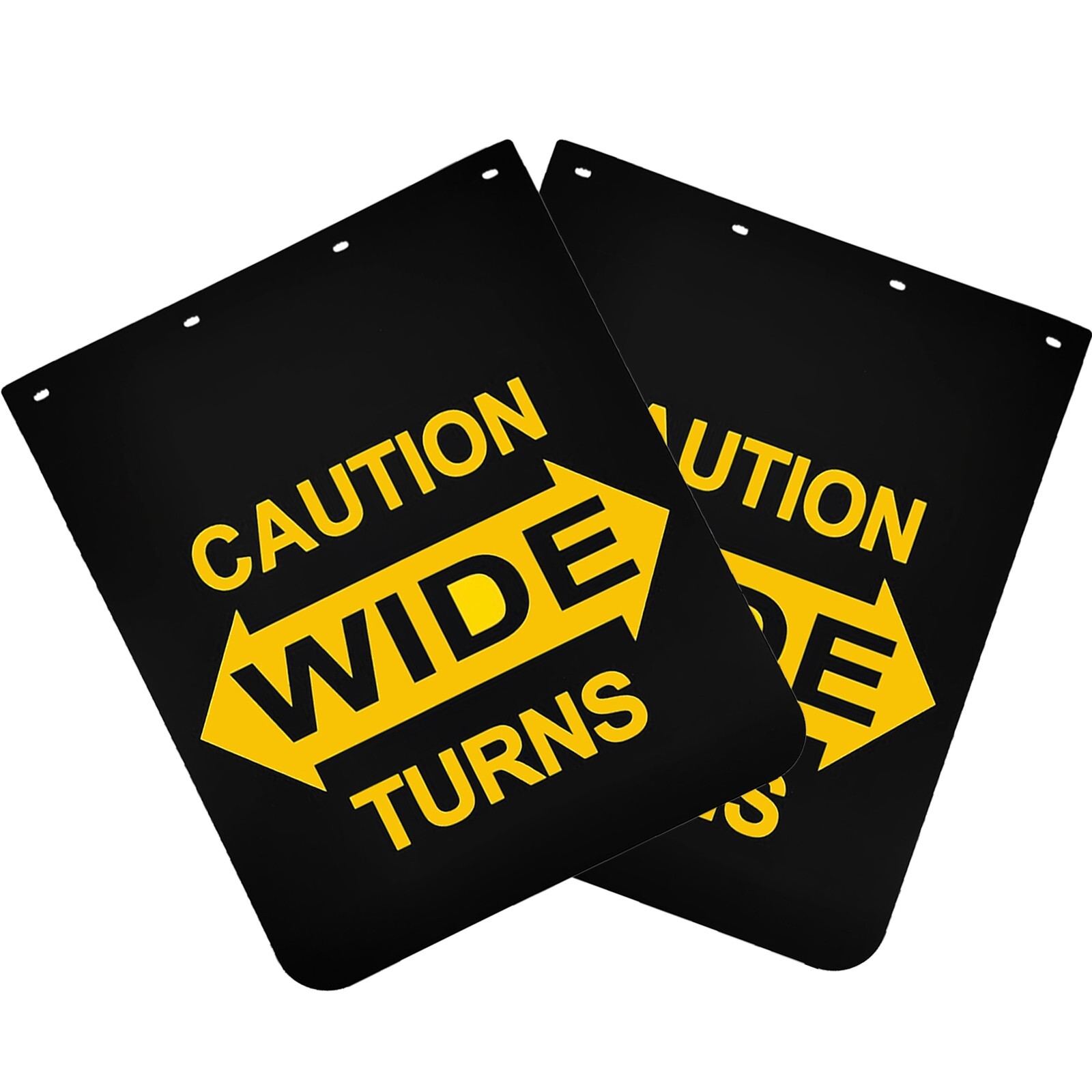 2PCS 24x30 Heavy Duty Black Mud Flaps for Semi Trucks and Trailers  