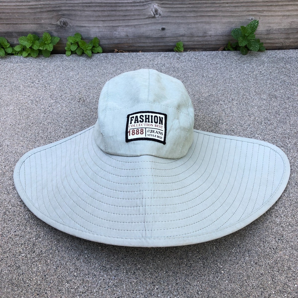 FASHION COLLECTION BEST 1888 Jeans Wide Brim Gardening Hat