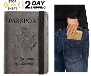 Funda Porta Pasaporte Estuche Rosado Letras Azulinas. Funda Porta Pasaporte Estuche Rosado Letras Azulinas.