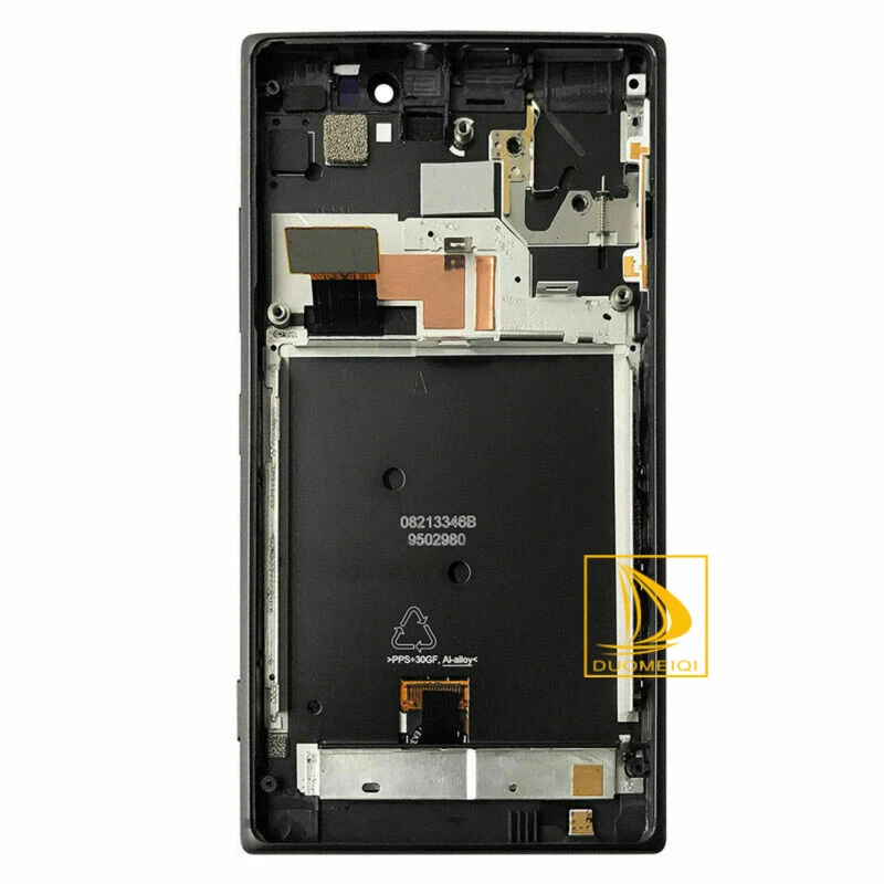 Black For Nokia Lumia 925 LCD Display Digitizer Touch Screen Assembly Frame Part - Image 2 of 4