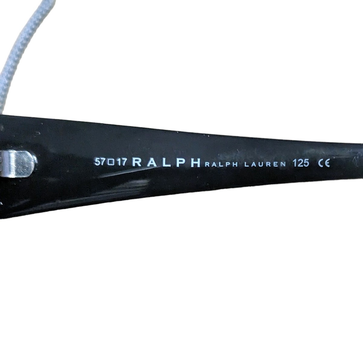 RALPH LAUREN SUNGLASS Frames Only 57-17-125 Black Oval TV6