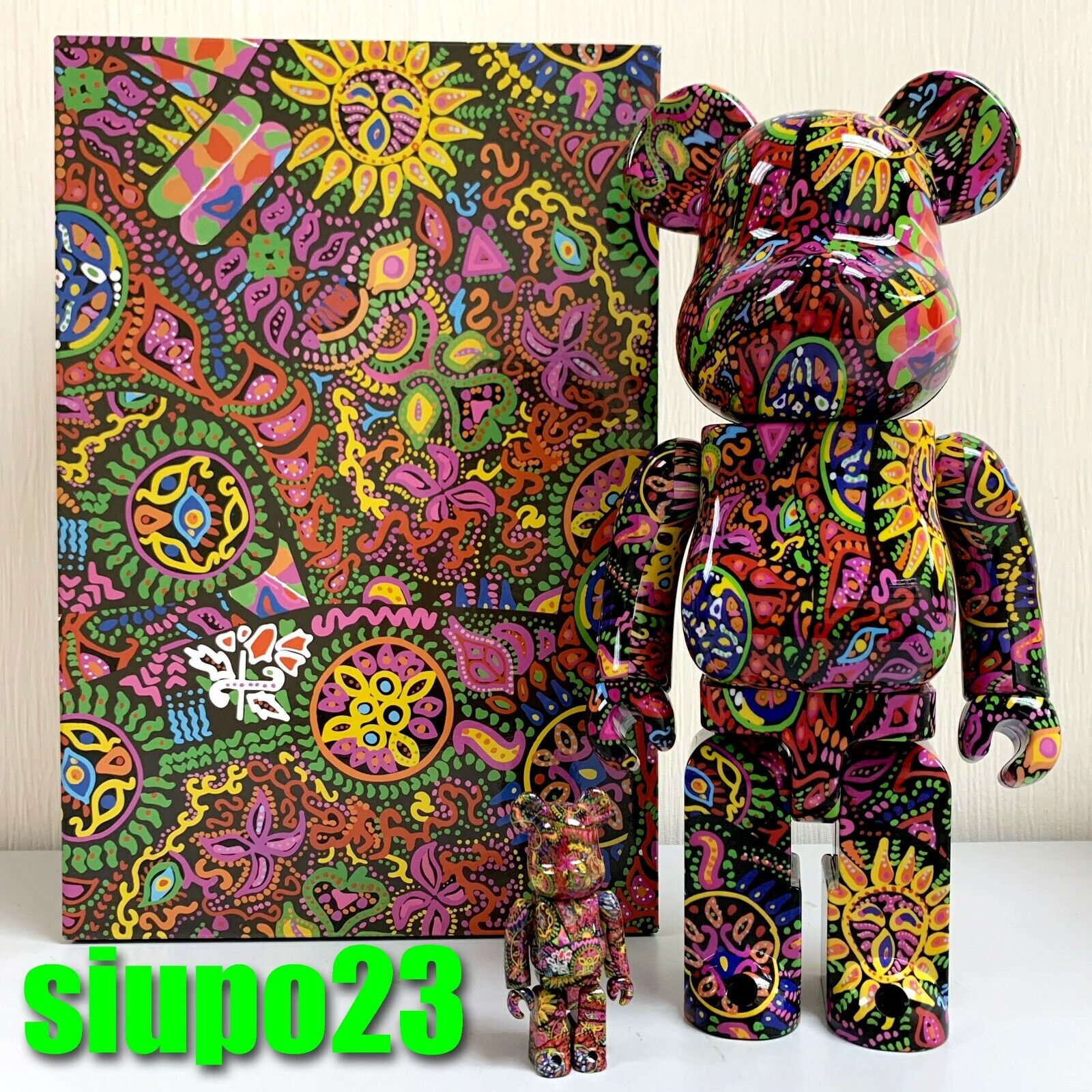 2022 新作 Psychedelic Paisley ベアブリック BE@RBRICK 100%400 ...