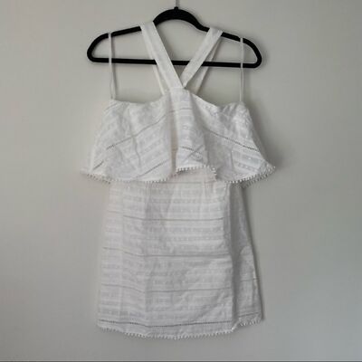 Foxiedox Dress Women's XS White Lace Crochet Mini Dress New With Tags | eBay