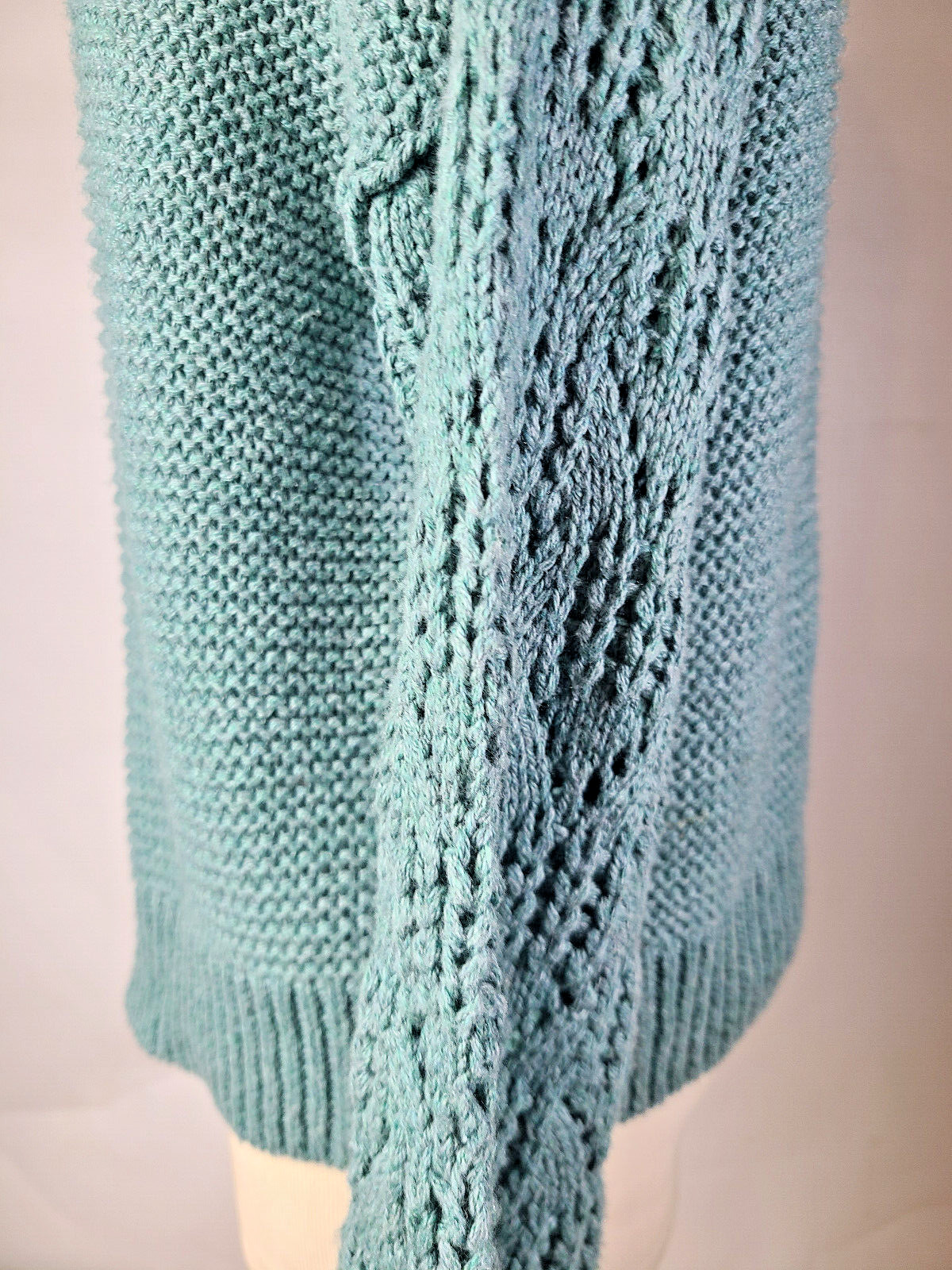 universal thread Sweater turtle neck crochet slee… - image 4