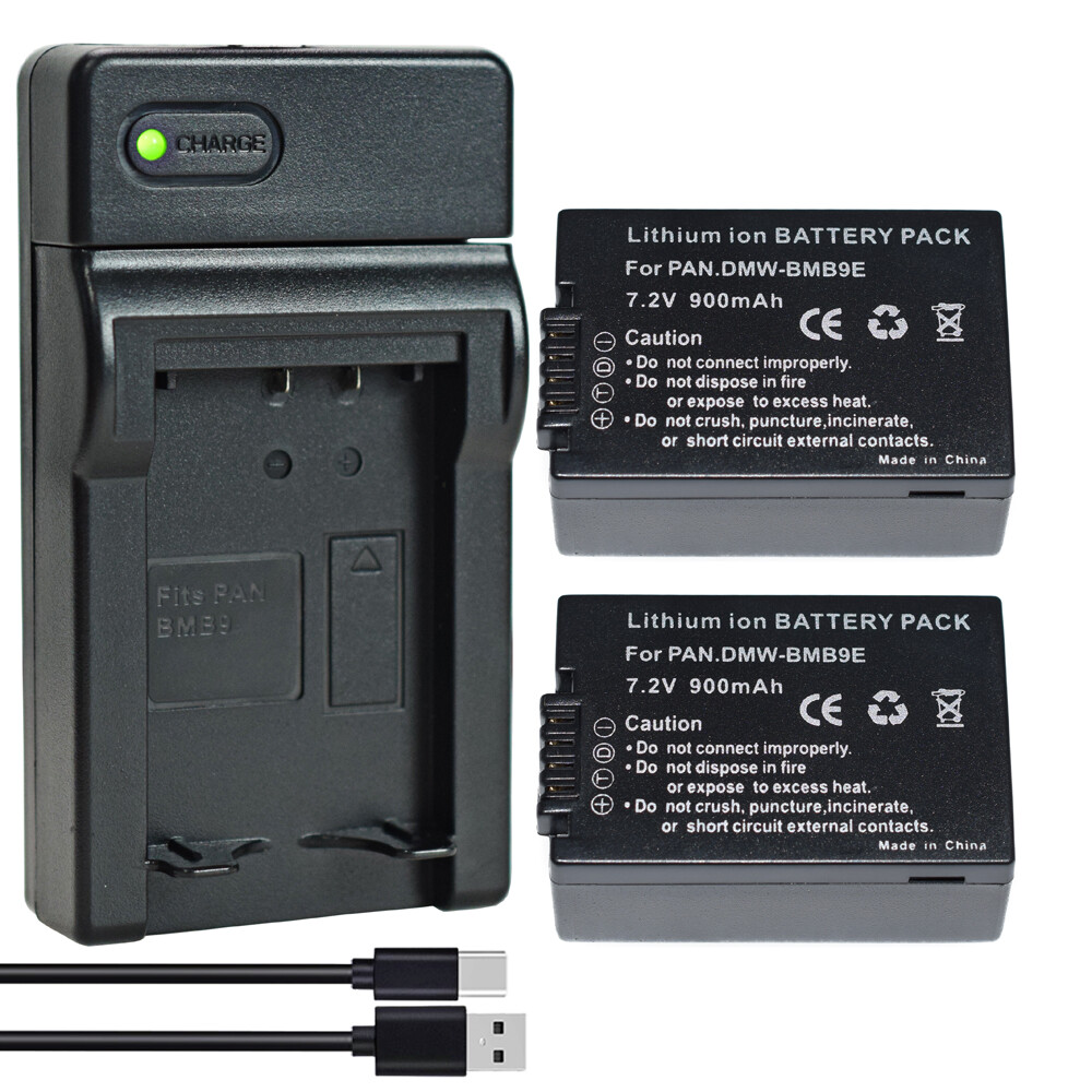 Battery 2Pack Charger For Panasonic Lumix DMC-FZ100 DMC-FZ150 DC