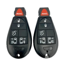 2 New Replacement Keyless Entry Remote Key Fobs Fobik 6 Button IYZ-C01C
