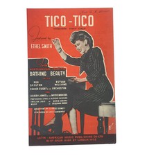 Vintage 1943 Sheet Music Tico-Tico From MGM Bathing Beauty Film Movie Small Size