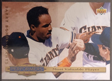 1994 Upper Deck Top Performers 1993 MVP. #311 Barry Bonds. San Francisco Giants