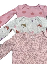 Carter  s Long Sleeve One Piece 3pk Size 6m NEW. Pink. Cute        