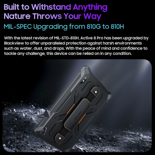 Blackview Android 13 Rugged Tablet PC 22000mAh 10.4 inch 256GB/128GB Octa Core - Picture 4 of 13