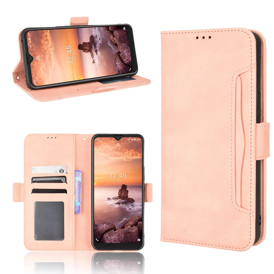 For Wiko Voix Retro Leather Card Holder Wallet Stand Flip Case+Screen Protector - Image 4 of 4