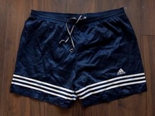 Adidas Shorts Size 39-40 Blue Shiny Satin Vintage  45g1123a7