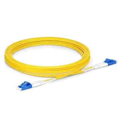 15m (49ft) Fiber Patch Cable LC UPC to LC UPC Duplex 2 Fibers Single Mode 1310nm