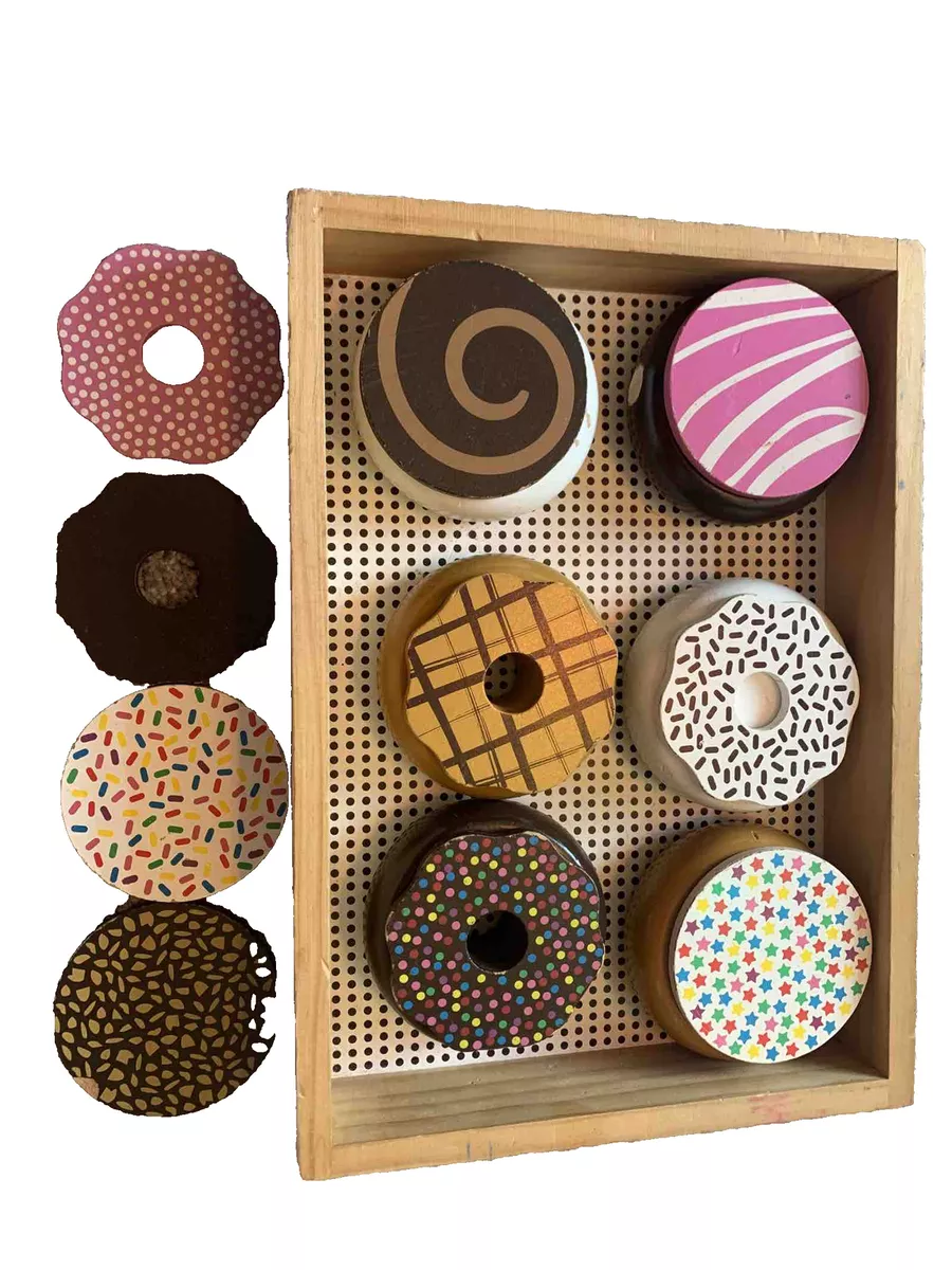 Melissa And Doug Wooden Doughnuts Discontinued Set HTF eBay