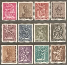 Vatican  Scott # 423 - 432 E17 - E18 MInt NH Complete Pope Paul VI and Artisans