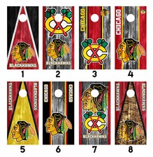 Chicago Blackhawks Cornhole Wrap Skin Decal Vinyl Sticker MANY DESIGNS SK66