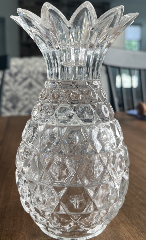 2 Crystal Pineapple Candle Holders By Shannon Designs Of Ireland eBay