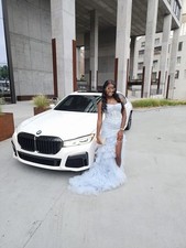 Light Blue Prom Dress Size 4 Andrea  Leo
