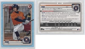 2020 Bowman Prospects Sky Blue /499 Jeremy Pena #BP-61