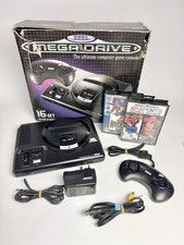 Boxed SEGA Mega Drive Console Bundle + Official Controller + 2 Games - L13
