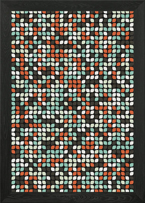 Geometric Pattern Framed Wall Art Poster Canvas Print Picture
