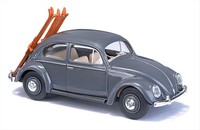 Busch 52965 H0 MaßStab ZubehöR Modell 1955 VW KäFer Oval Mit SkiträGer