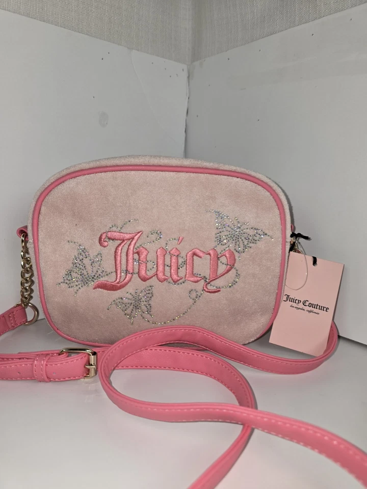 Juicy Couture Y2K Pink Logo Crossbody – Adjustable Strap, New With Tags - Image 2 of 4