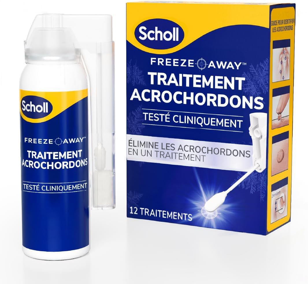 Éliminer les acrochordons facilement avec le kit Scholl Freeze Away à domicile