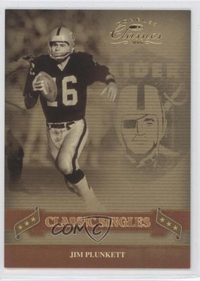 2006 Donruss Classics Classic Singles Gold 73/100 Jim Plunkett #CS-16 0a1