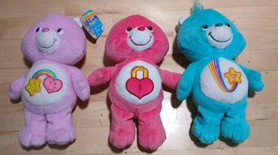 3 - 2004 - 8'' Care Bears - Secret - Best Friend - Thanks Alot