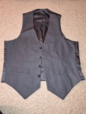 MENS GRAY KENNETH COLE SUIT VEST S SMALL EXCELLENT