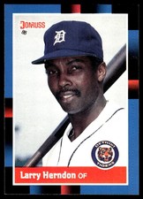 Larry Herndon 1988 Donruss #353 Tigers MLB READ FREE SHIPPING AutographDen
