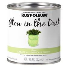 Rust-Oleum 214945 Glow in the Dark Brush-On Paint 7oz Green &ndash; Fast Drying