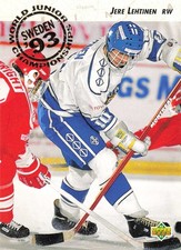Jere Lehtinen 1992-93 Upper Deck #615 Finland RC