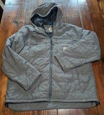 CARHARTT Brookville Men's Quilted Jacket Coat GRAY Size XL Warm Packable