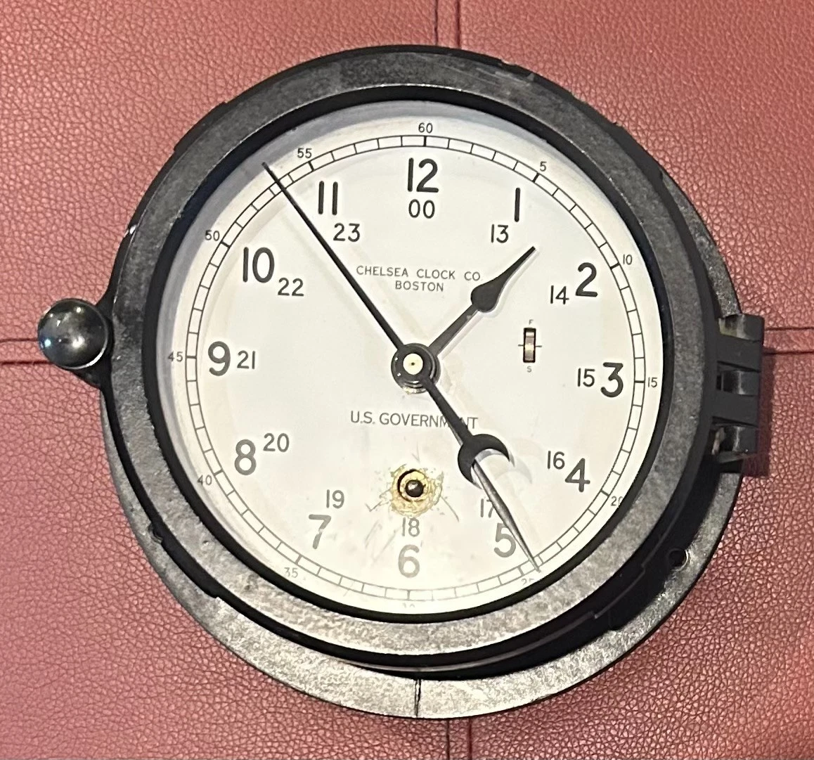 Vintage Original US Navy Deck Clock Antique Maritime Clocks for