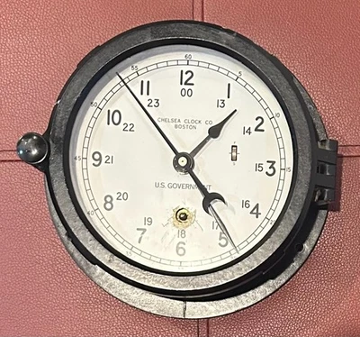 Chelsea US Navy Deck Clock Antique Maritime Clocks for sale | eBay