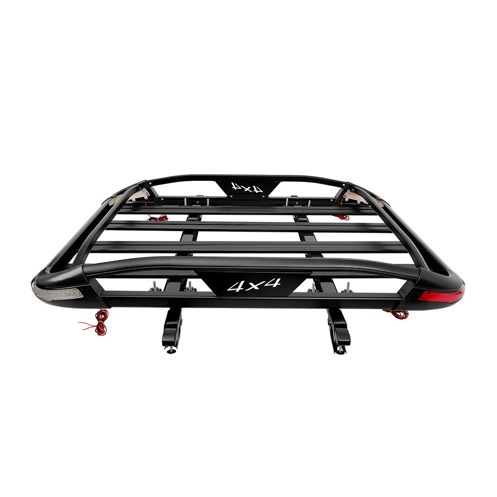 For Subaru Outback 50"x38" Roof Rack Luggage Cargo Basket+Cross Bar w/ LED Light