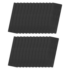 80x30x0.5mm Aluminium Blank Tags Engraving Blanks with 2 Hole, 25Pcs (Black)